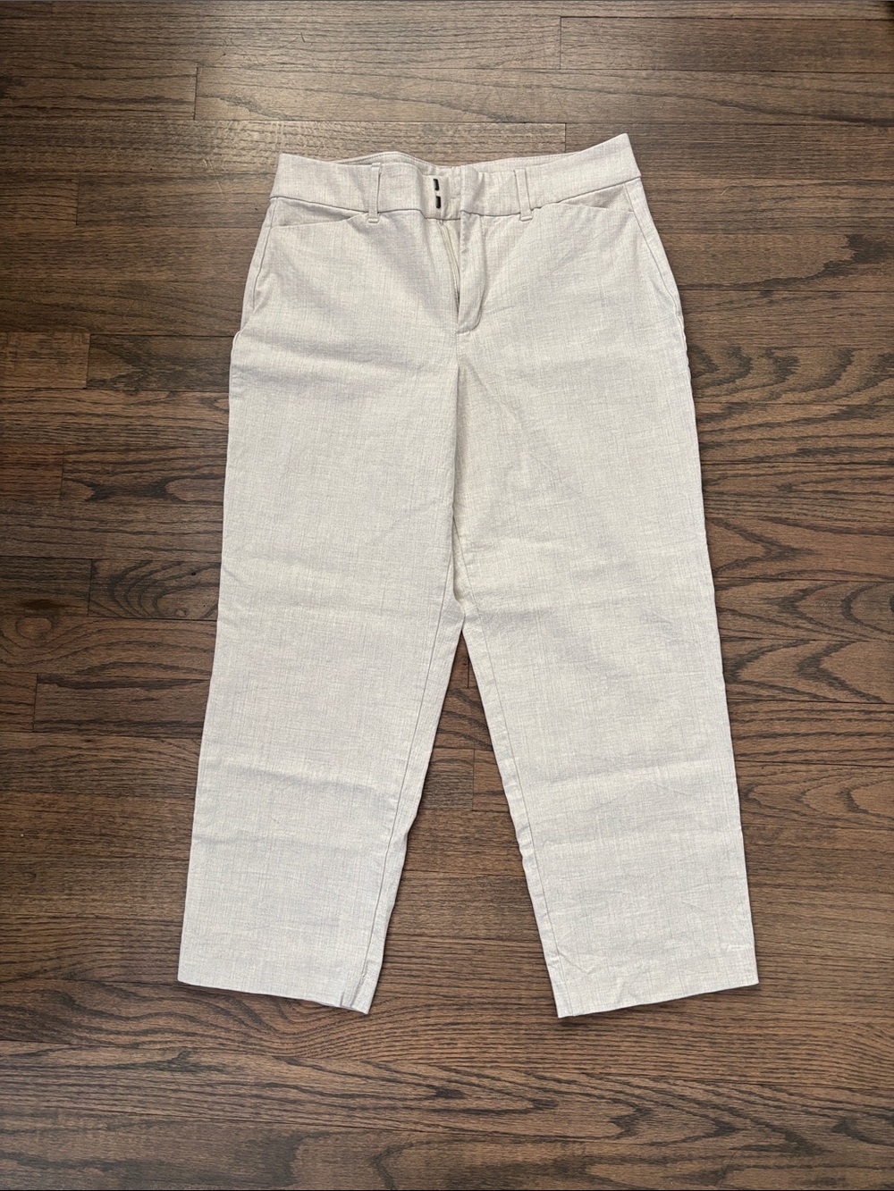 Old Navy Light Cream Straight-Leg Women's Pants